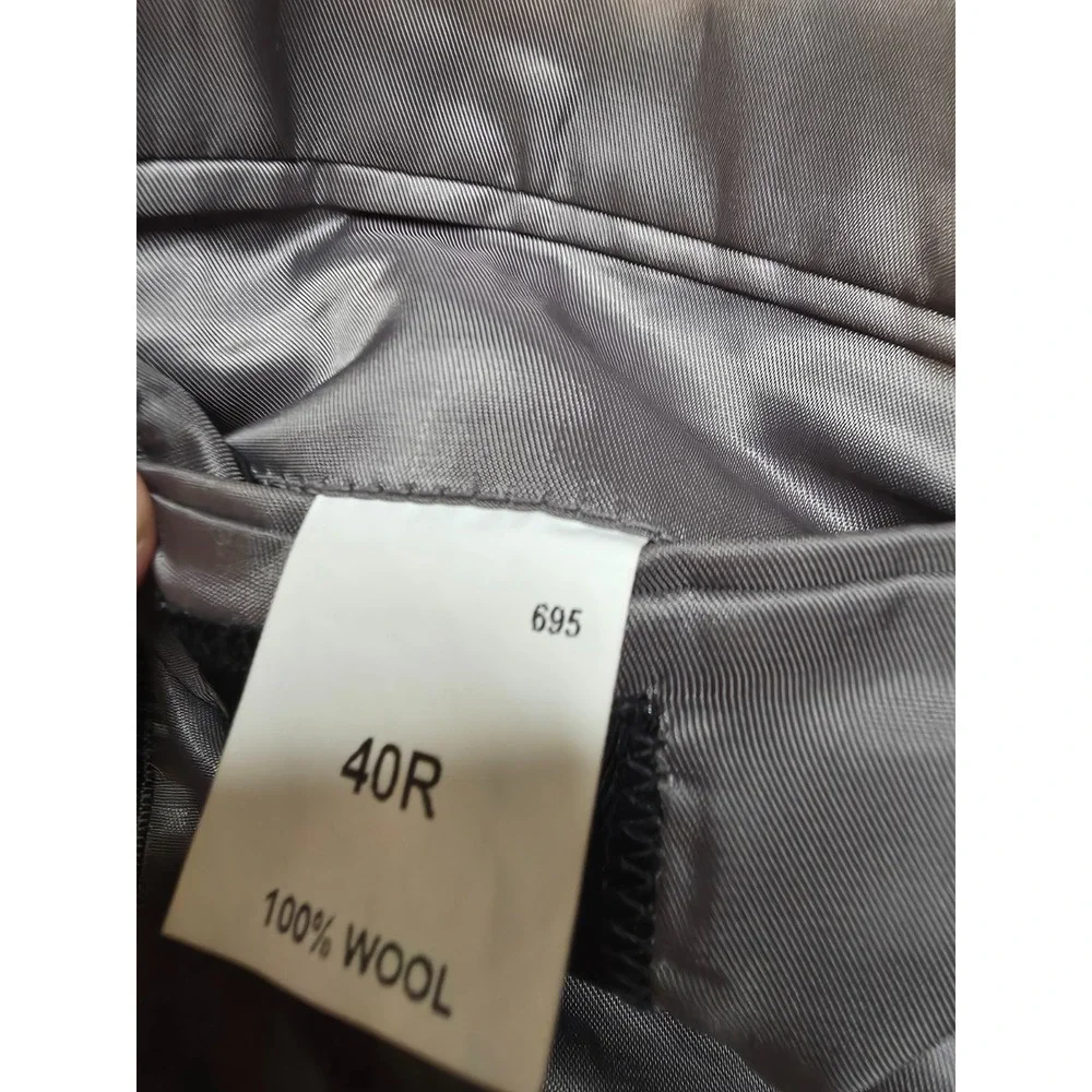 Jos A Bank Blazer Jacket Mens 40R Gray Sports Coat 2 Buttons‎ Wool Glenplaid